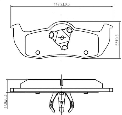 Brake Pad Set, disc brake (NP2994)