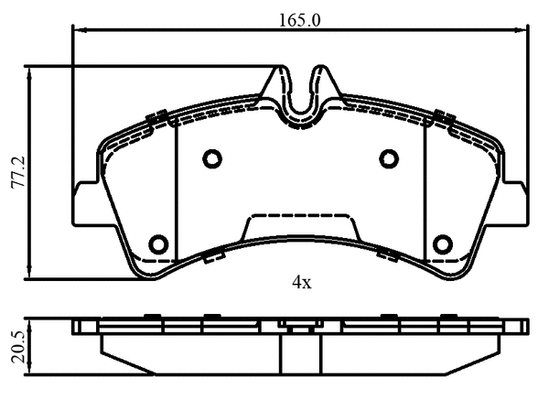 Brake Pad Set, disc brake (NP3030)