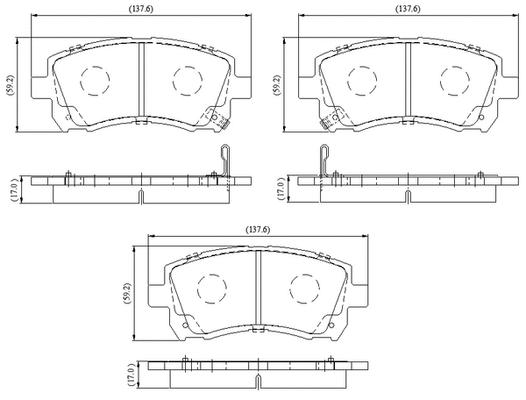 Brake Pad Set, disc brake (NP3087)