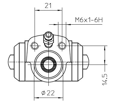Wheel Brake Cylinder (NWC5038)