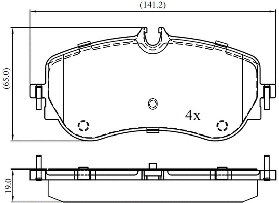 Brake Pad Set, disc brake (NP3042)