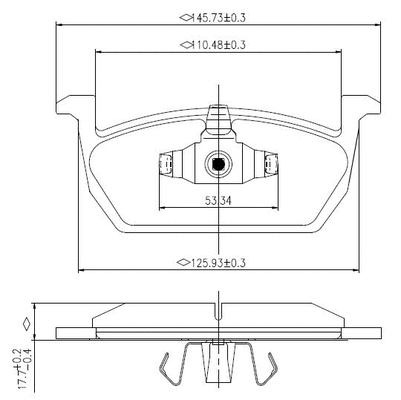 Brake Pad Set, disc brake (NP3001)