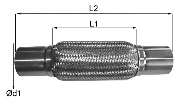 Flexible Pipe, exhaust system (06.53.48)