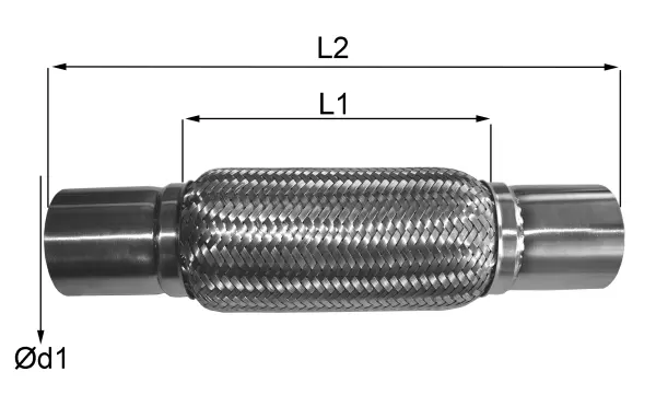 Flexible Pipe, exhaust system (06.63.45)