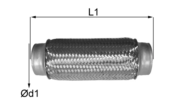 Flexible Pipe, exhaust system (06.50.52)