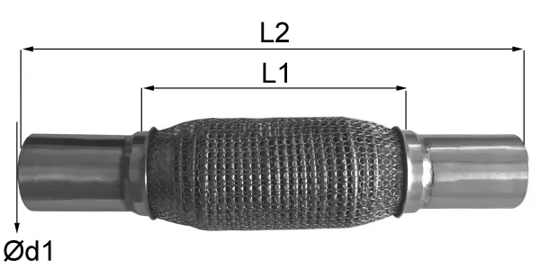Flexible Pipe, exhaust system (06.48.42)