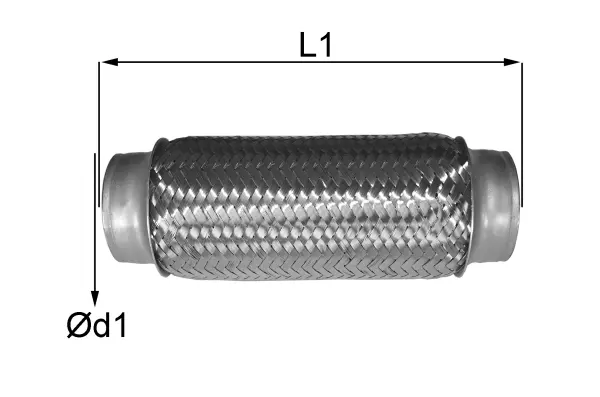 Flexible Pipe, exhaust system (06.30.51)