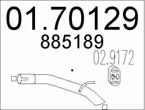 Exhaust Pipe (01.70129)