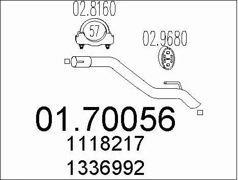 Exhaust Pipe (01.70056)