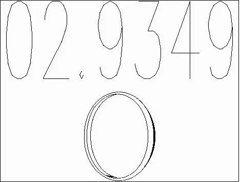 Gasket, exhaust pipe (02.9349)