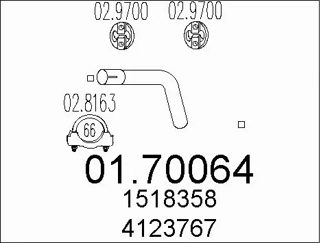 Exhaust Pipe (01.70064)