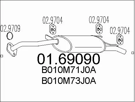 Rear Muffler (01.69090)
