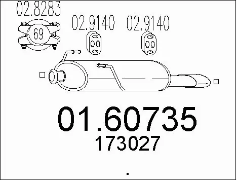 Rear Muffler (01.60735)