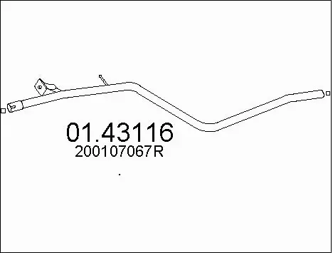 Exhaust Pipe (01.43116)