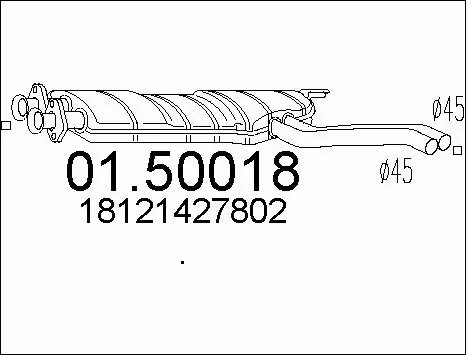 Centre Muffler (01.50018)