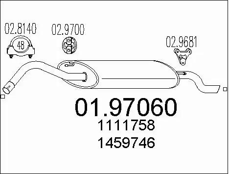 Rear Muffler (01.97060)