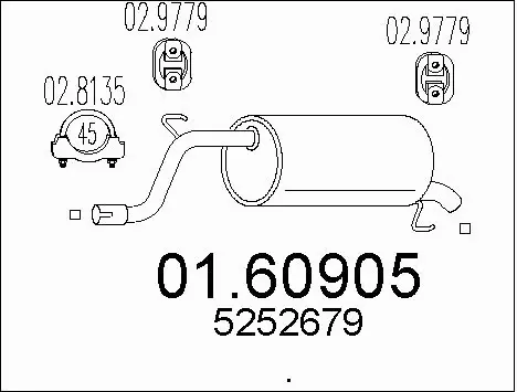 Rear Muffler (01.60905)