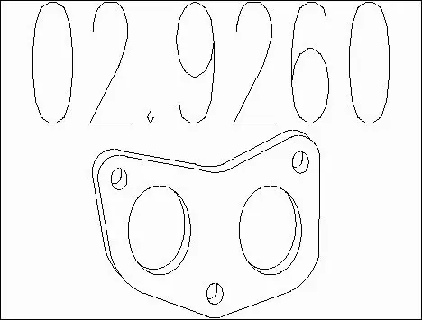 Gasket, exhaust pipe (02.9260)