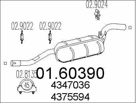 Rear Muffler (01.60390)
