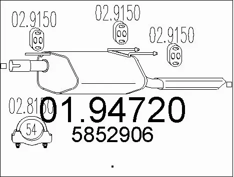 Rear Muffler (01.94720)