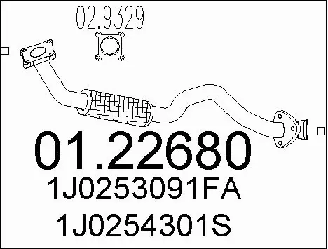 Exhaust Pipe (01.22680)