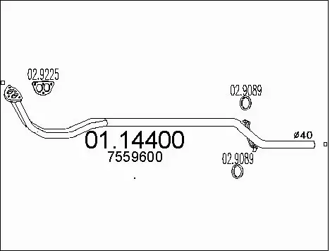 Exhaust Pipe (01.14400)