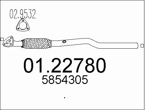 Exhaust Pipe (01.22780)