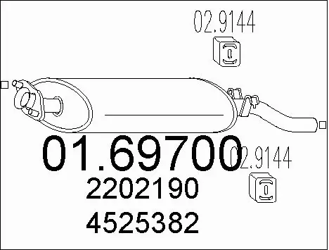 Rear Muffler (01.69700)