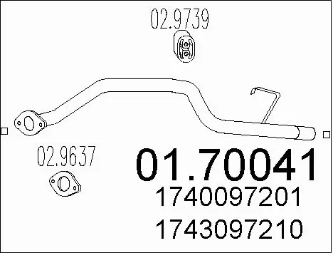 Exhaust Pipe (01.70041)