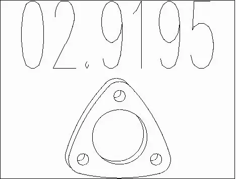 Gasket, exhaust pipe (02.9195)
