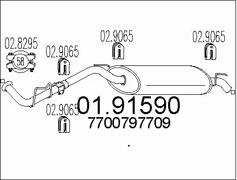 Rear Muffler (01.91590)