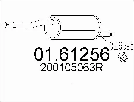 Rear Muffler (01.61256)