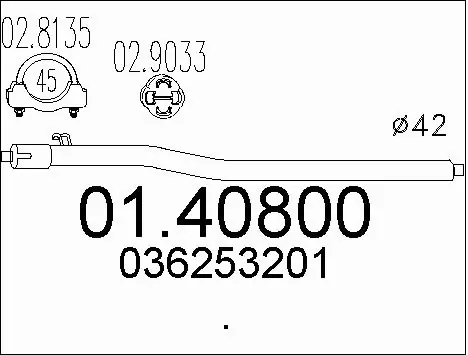 Exhaust Pipe (01.40800)