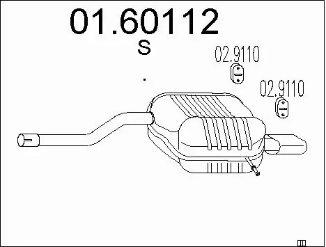 Rear Muffler (01.60112)