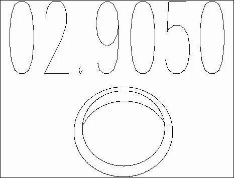 Seal Ring, exhaust pipe (02.9050)