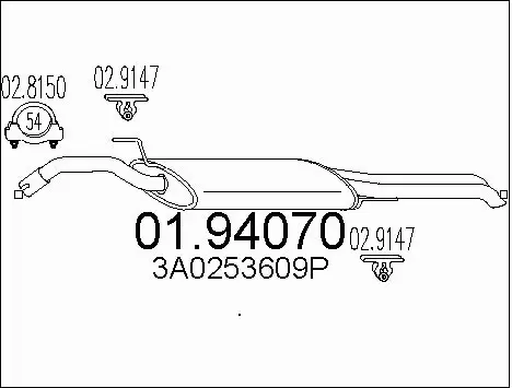 Rear Muffler (01.94070)