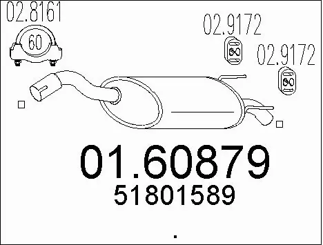 Rear Muffler (01.60879)