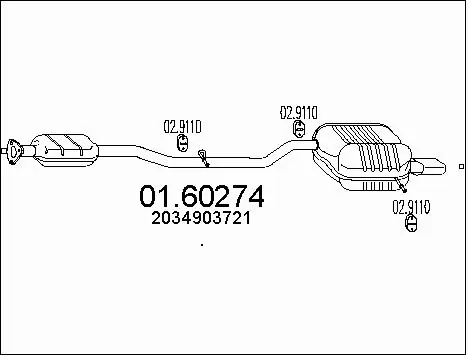 Rear Muffler (01.60274)
