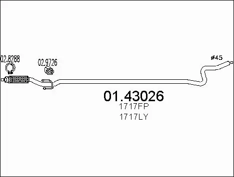 Exhaust Pipe (01.43026)