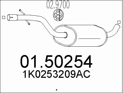 Centre Muffler (01.50254)