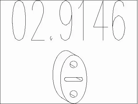 Rubber Buffer, muffler (02.9146)