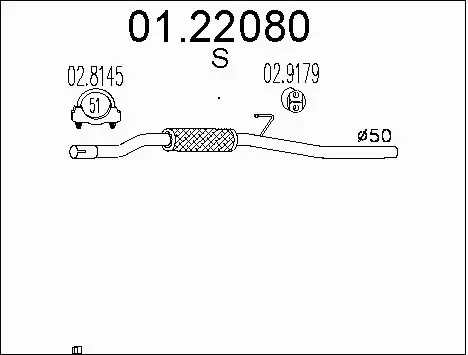 Exhaust Pipe (01.22080)