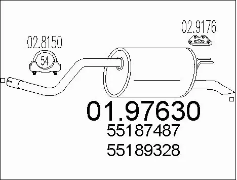 Rear Muffler (01.97630)