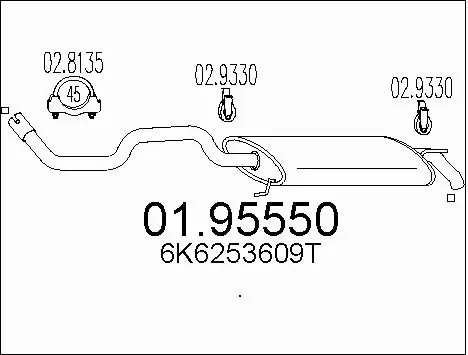 Rear Muffler (01.95550)