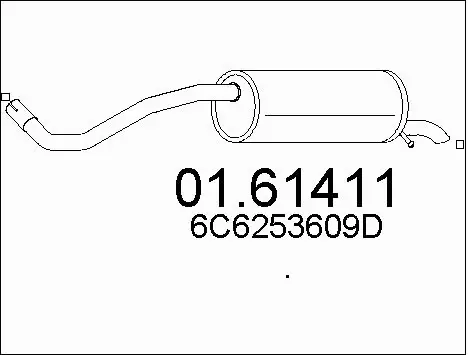 Rear Muffler (01.61411)