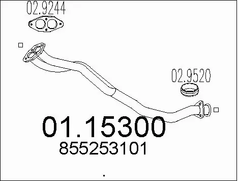 Exhaust Pipe (01.15300)