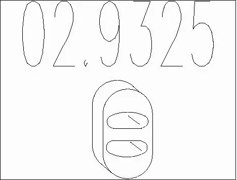 Rubber Buffer, muffler (02.9325)
