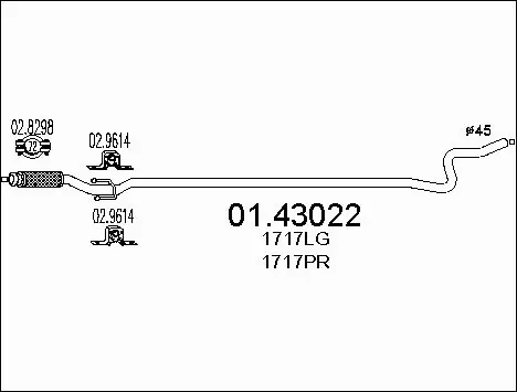 Exhaust Pipe (01.43022)