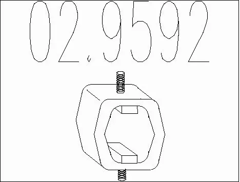 Rubber Buffer, muffler (02.9592)