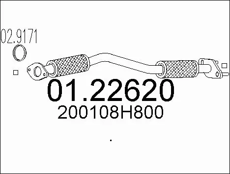 Exhaust Pipe (01.22620)